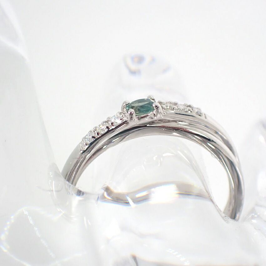 Pt950 アレキサンドライト/ダイヤ リング /13号/g506-44 - メルカリ 