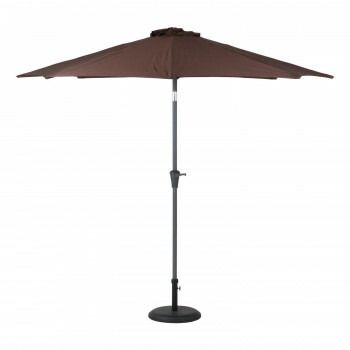 不二貿易 C|D 85186 アルミパラソル 270cm ブラウン