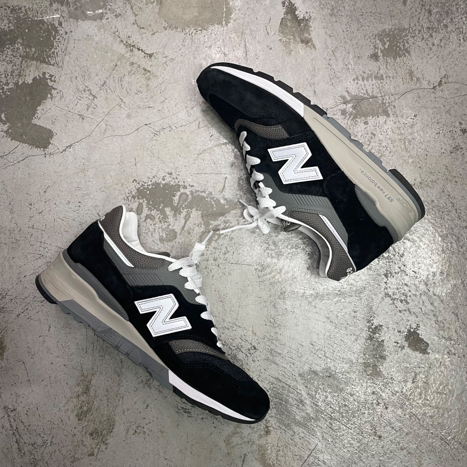 国内正規 New Balance 997 Black スエード スニーカー ブラック U997BK 