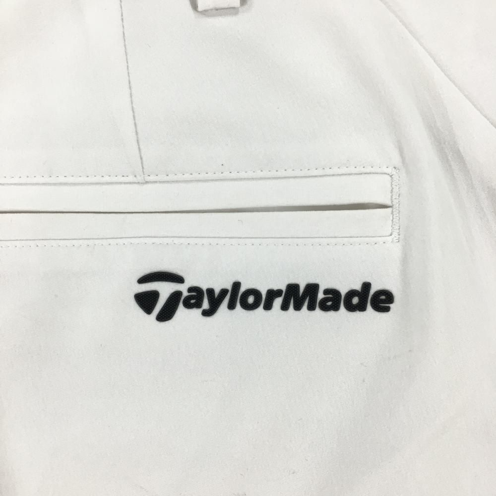 テーラーメイド パンツ 白×黒 バックロゴ シンプル  メンズ 76 ゴルフウェア TaylorMade