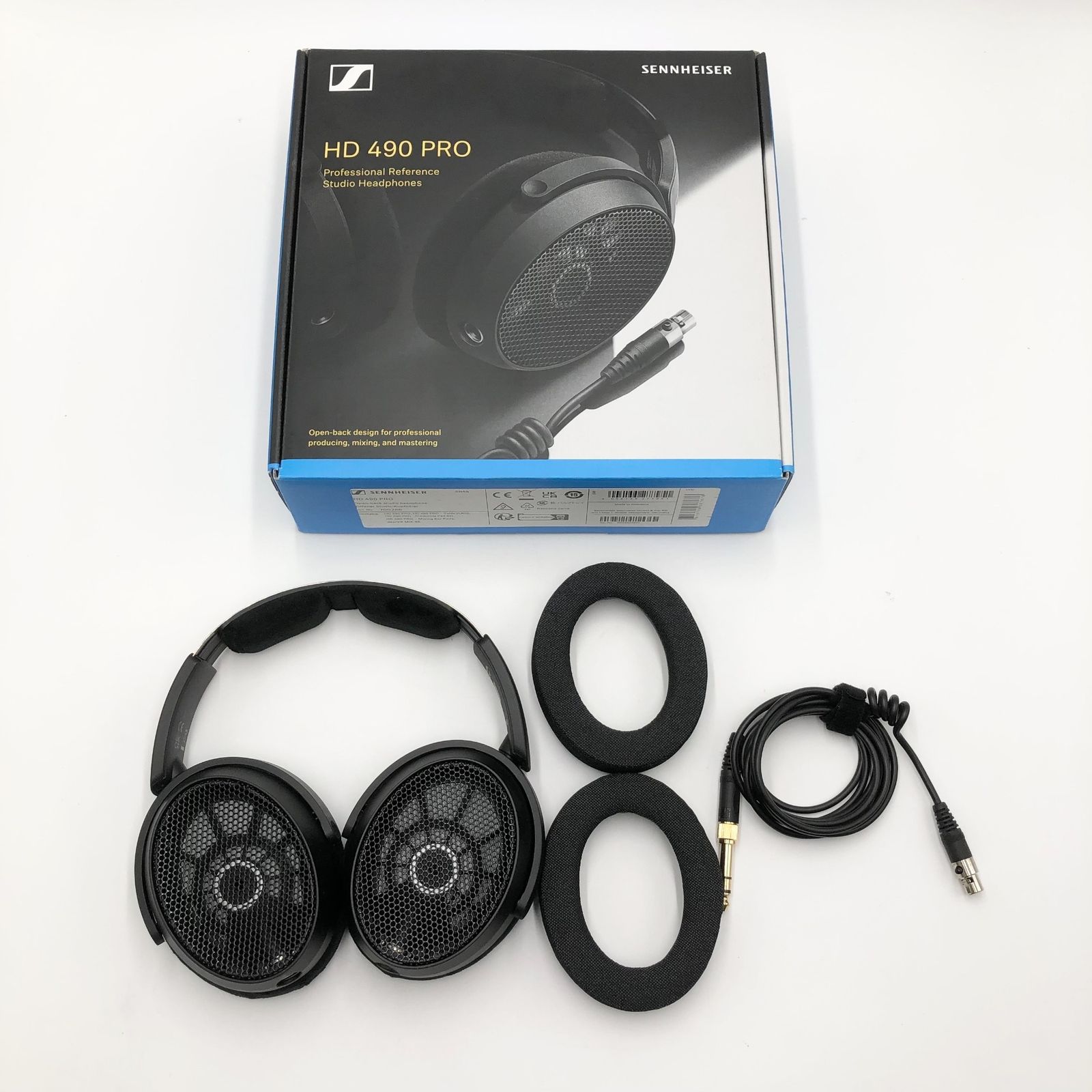 Sennheiser ゼンハイザー HD 490 PRO 開放型スタジオモニターヘッドホン 正規品 700286 有線 ドイツ設計 オープン型 音楽制作用とミキシング用の2組のユニークなイヤーパッドを同梱 着脱 なケーブル 軽量 新開発のヘッドバンド
