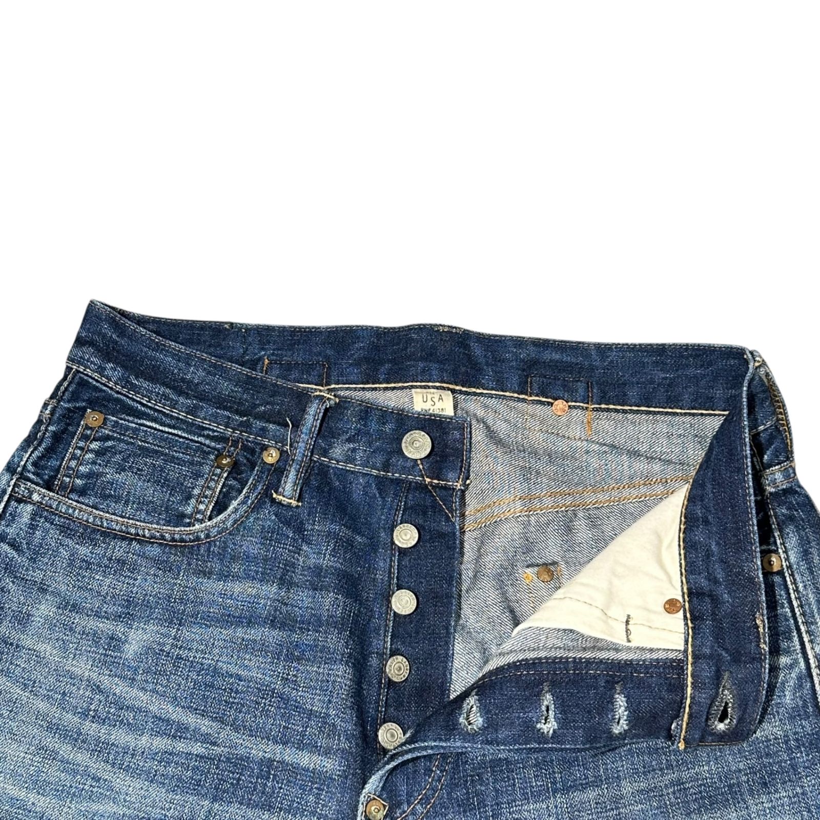 RRL(ダブルアールエル) 1938 Buckleback 081 Cinchback Denim