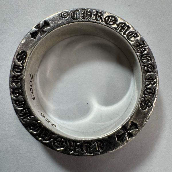 ギャラ付き CHROME HEARTS クロムハーツ 6mm CH FOREVER フォーエバー スペーサーリング 19号