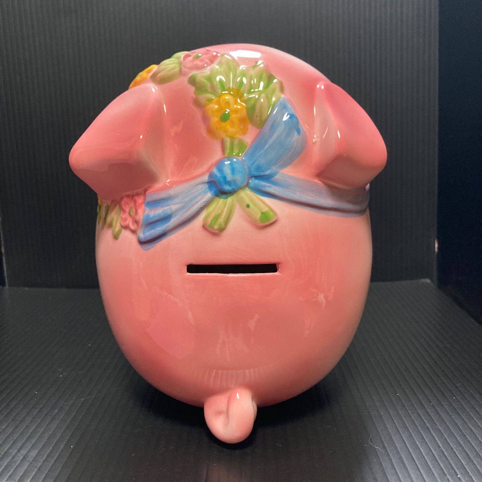 ピギーバンク 陶器製 加藤工芸さんのブタの貯金箱 - メルカリ