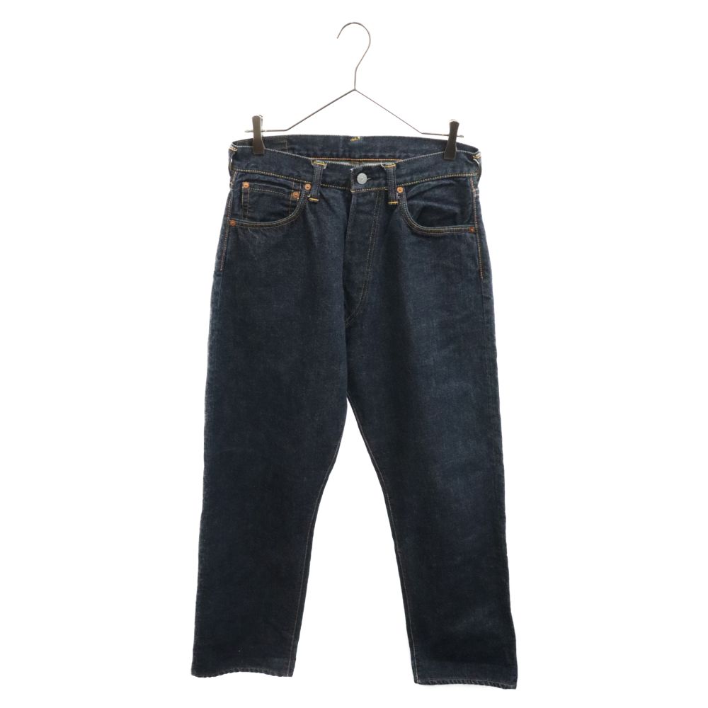 EVISU インディゴ ストレートデニム EVISU エビス Straight Denim パッチ ストレートデニムパンツ ジーンズ