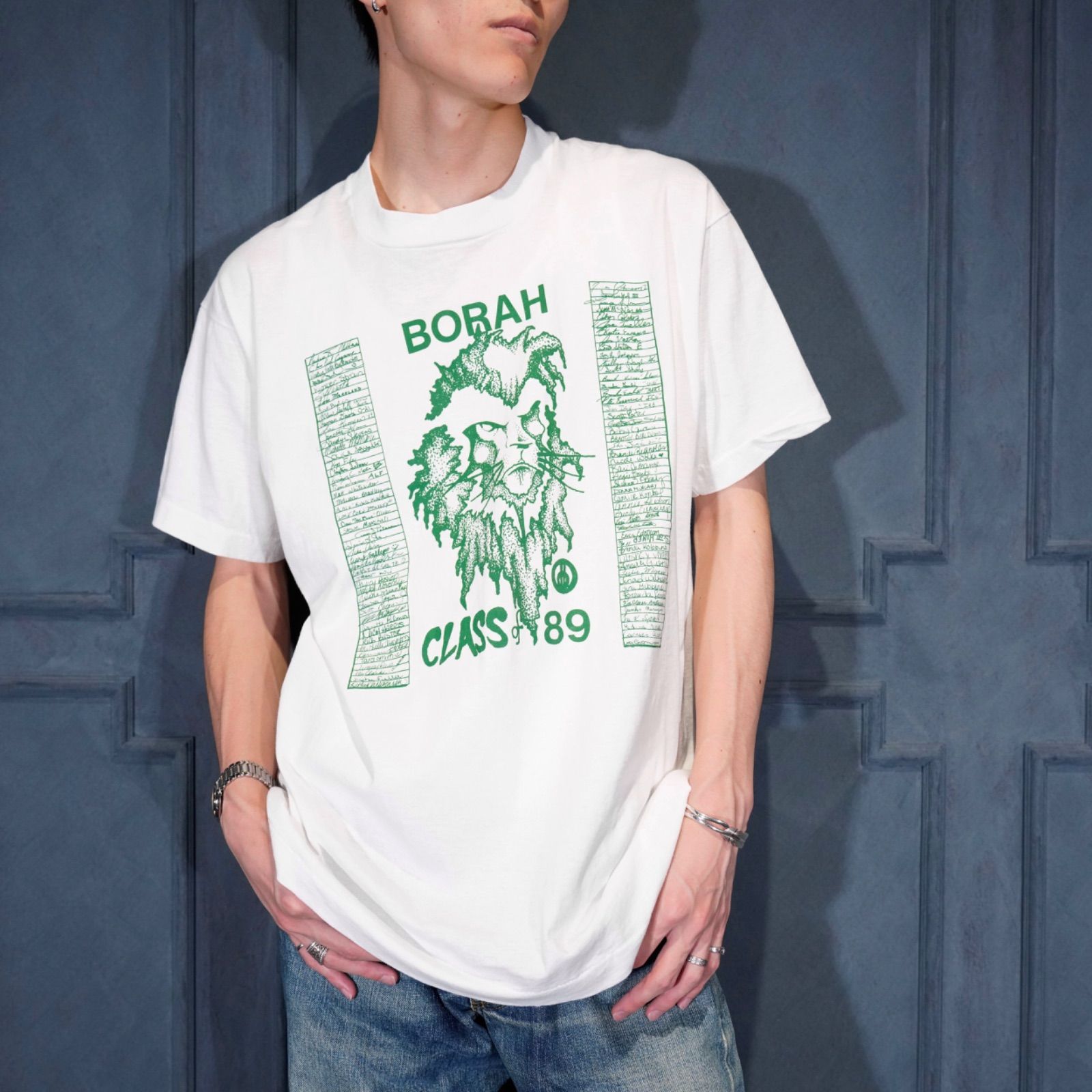 USA 90s 00s プリーツ pleats シャツ ヴィンテージ アメリカ 古着 80s USA製 Liberty Graphics 「LUNA」 満月 鳥 自然