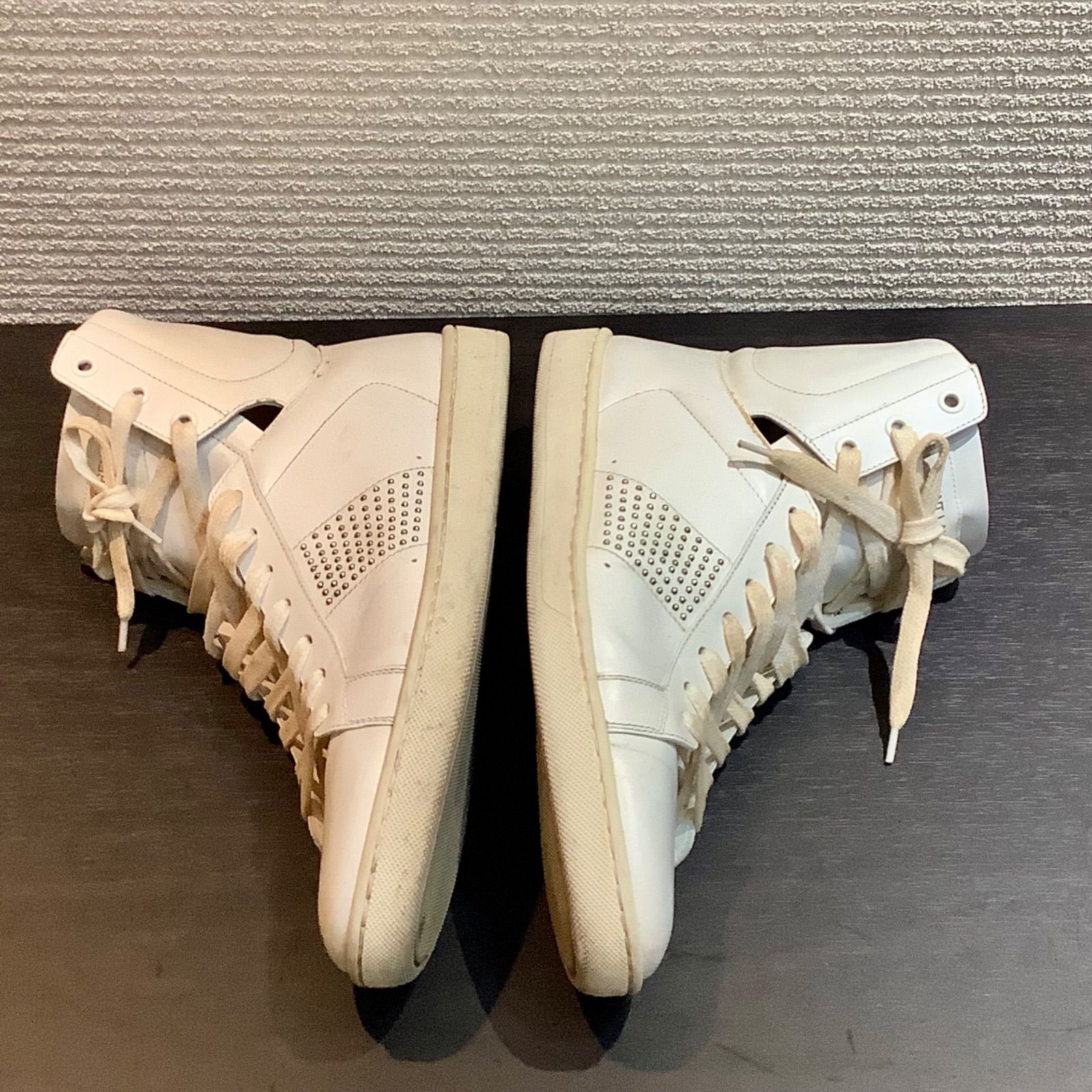 サンローラン SAINTLAURENT スタッズ ハイカット スニーカー シューズ