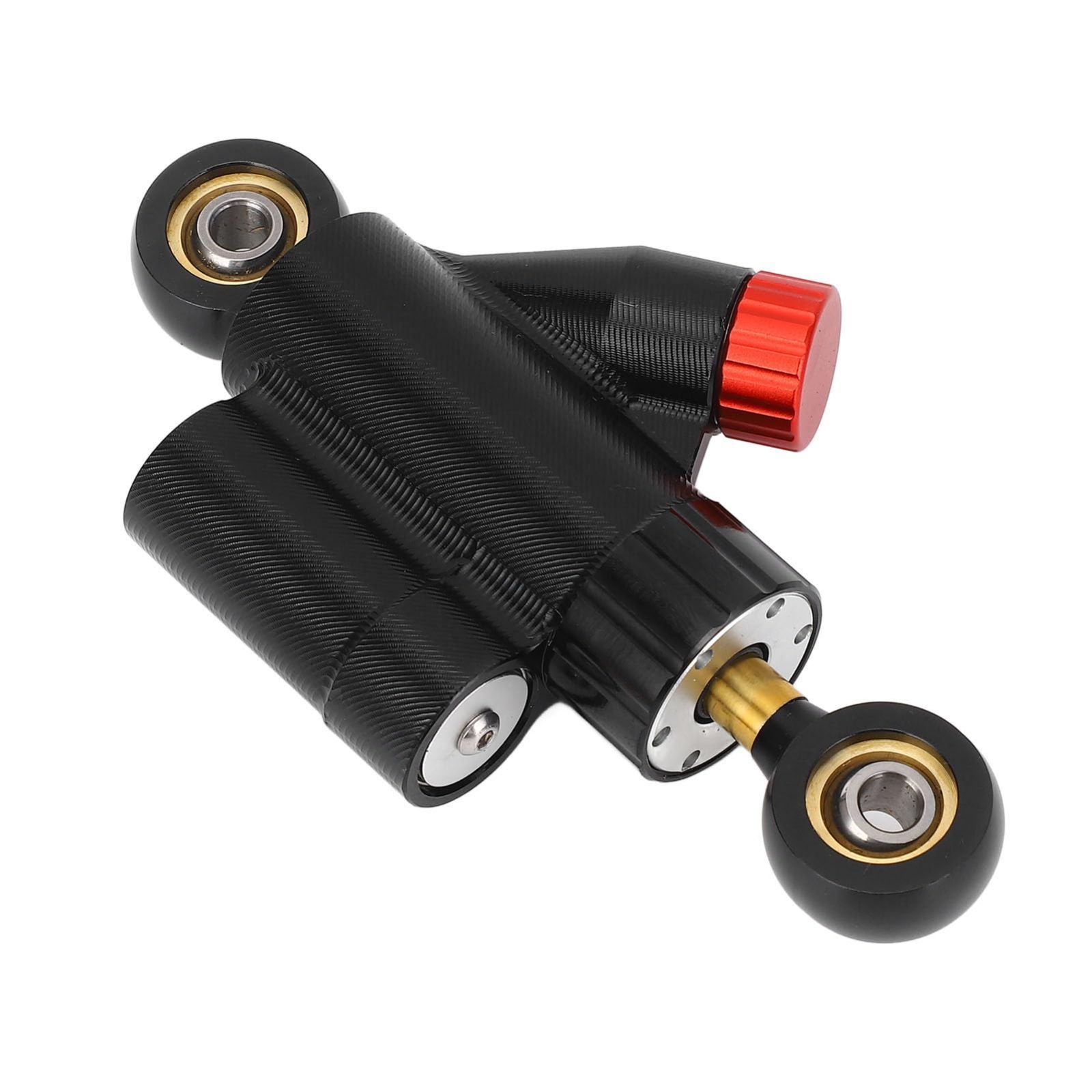 黒 オートバイステアリングダンパースタビライザー CNC調整 なアルミニウム合金バイク用ユニバーサル安全制御