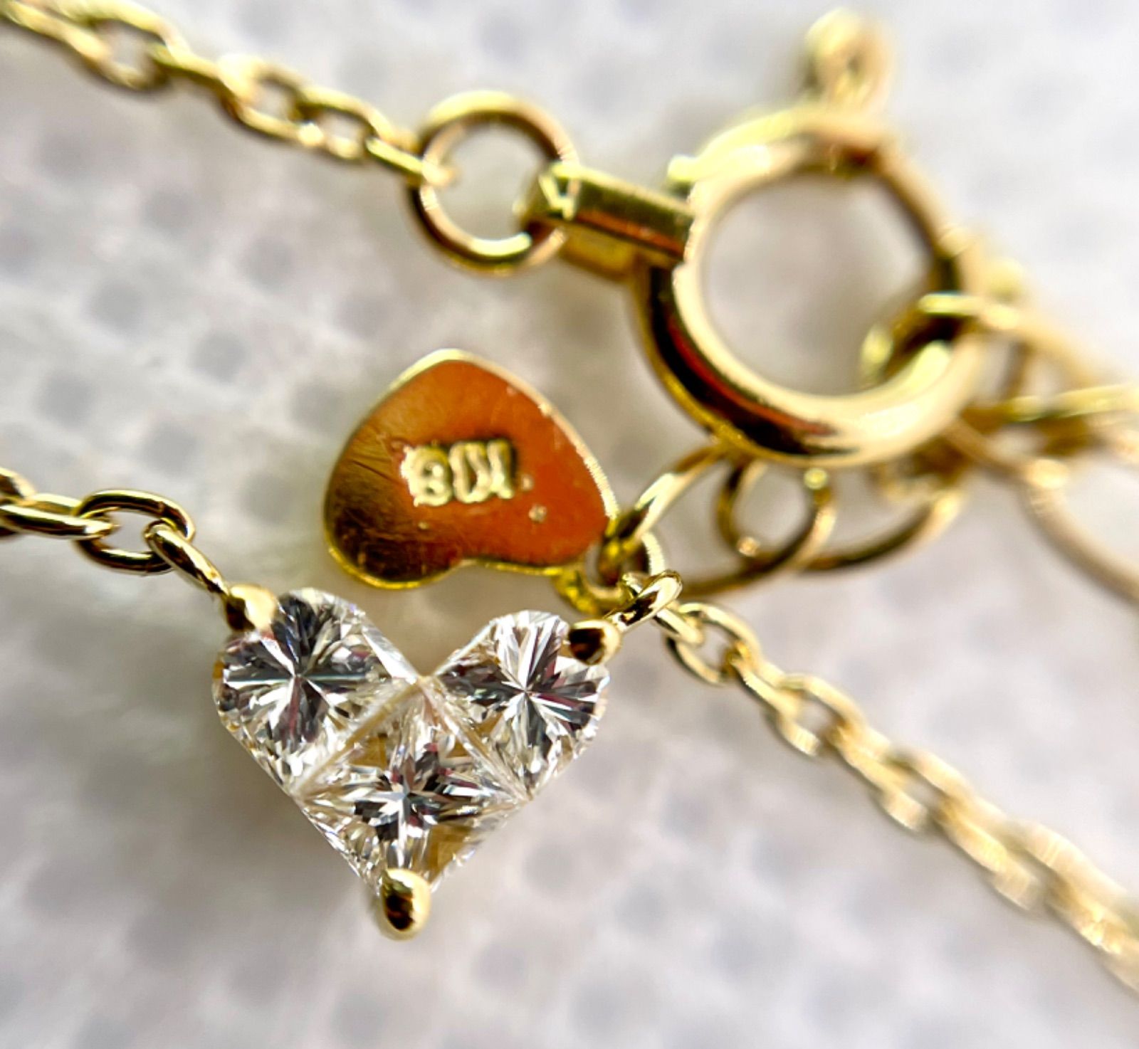 スタージュエリー◇ミステリアスハートダイヤモンドネックレス*0.1ct 