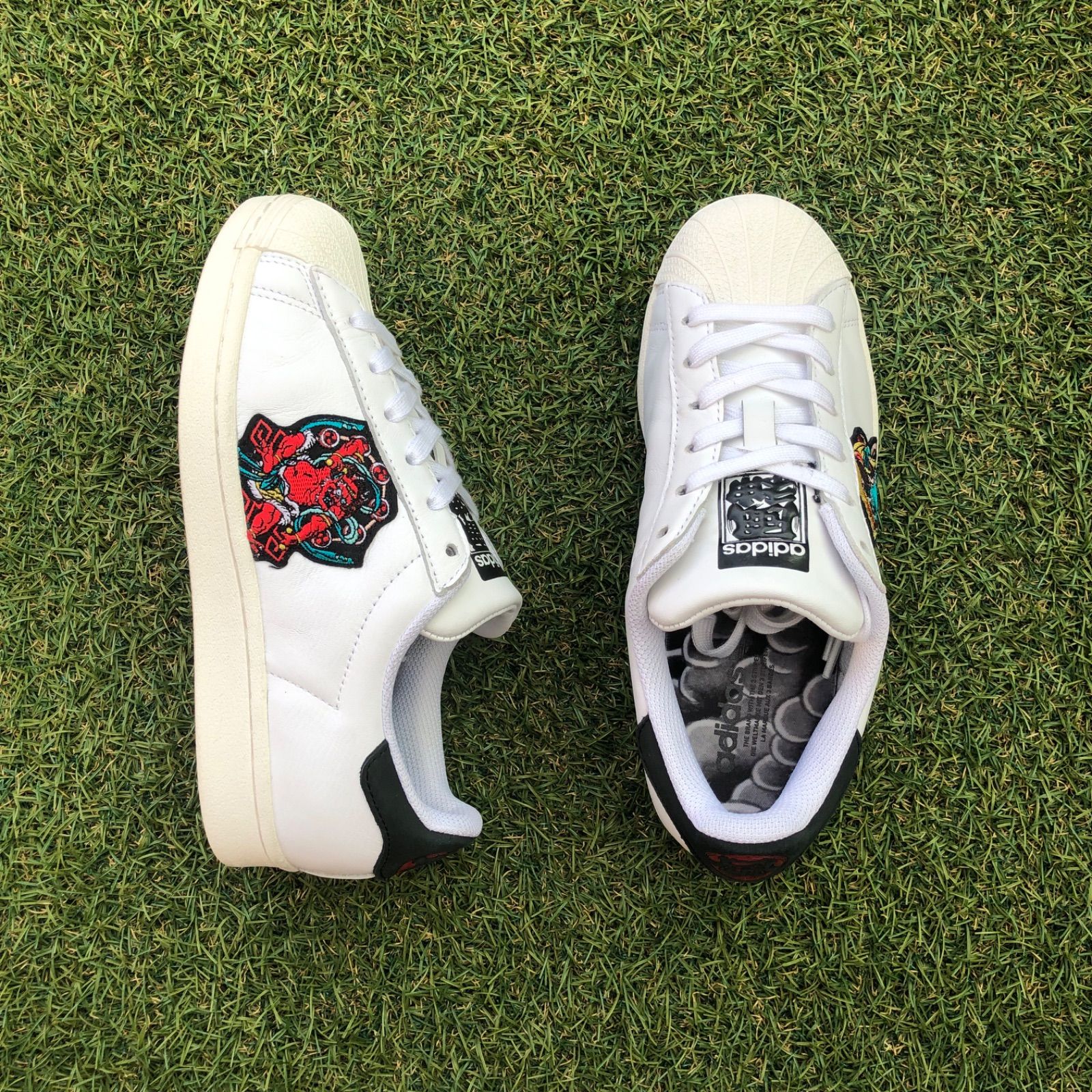 美品23 adidas アディダス スーパースター ピュア　HT27 美品23 adidas アディダス スーパースター ピュア HT27 - メルカリ