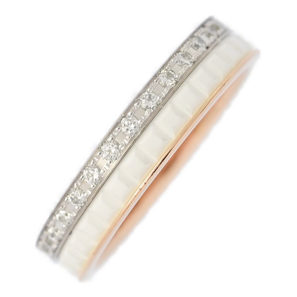 BOUCHERON ブシュロン キャトルホワイト ダイヤモンドリング 指輪|K18P W|750 2 -2.3g|6号| 46|プレゼント|記念日 ♀ N レディース 557369