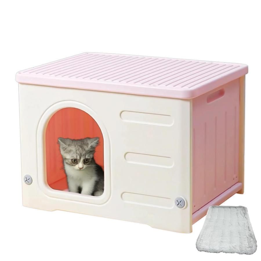 PETTOM 猫ケージ キャットケージ ケージ 幅82cm (ホワイト 3段) PETTOM