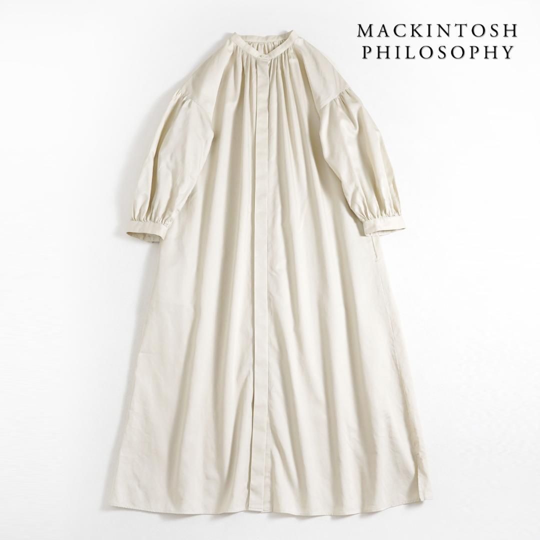 825t マッキントッシュフィロソフィー パフスリーブシャツワンピース