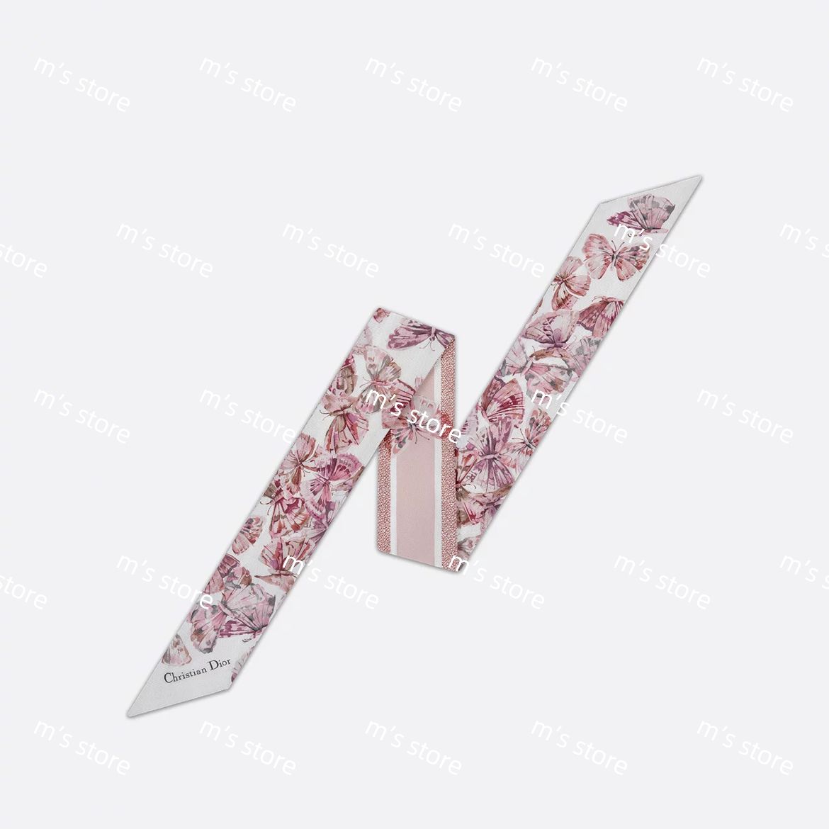 DIORミッツァスカーフ 限定 ホワイト ピンク Dior ミッツァ