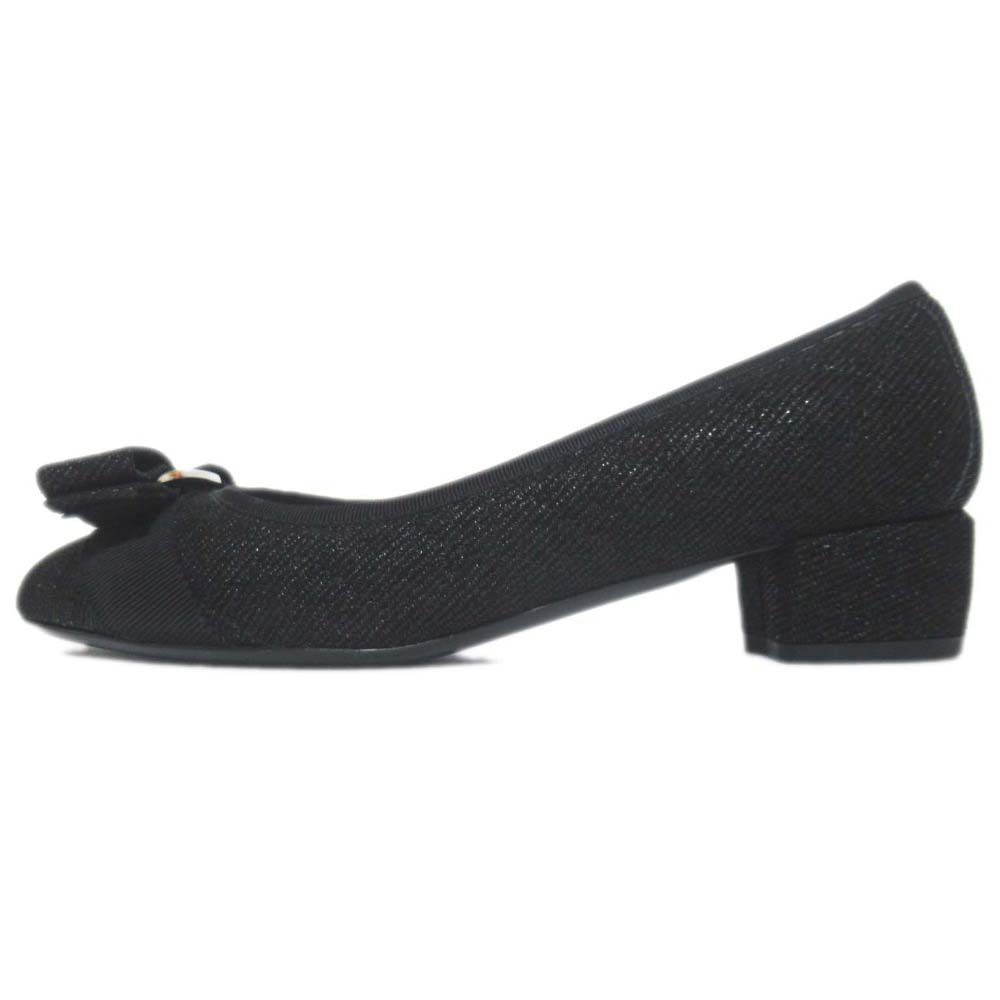 【超美品】SalvatoreFerragamo 21.5 ヴァラリボン パンプス 新品同様 Salvatore Ferragamo サルヴァトーレフェラガモ VARAQ
