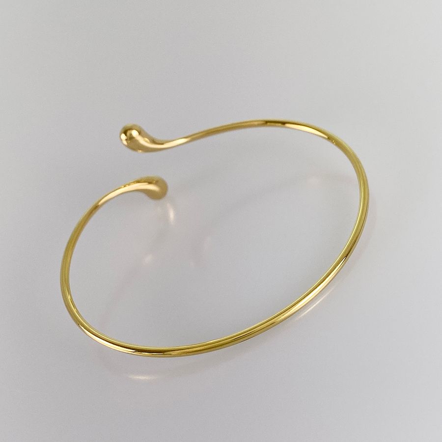 ティファニー TIFFANY エルサペレッティ ティアドロップ バングル SV ティファニー ティアドロップ バングル Tiffany & Co. - ティファニー