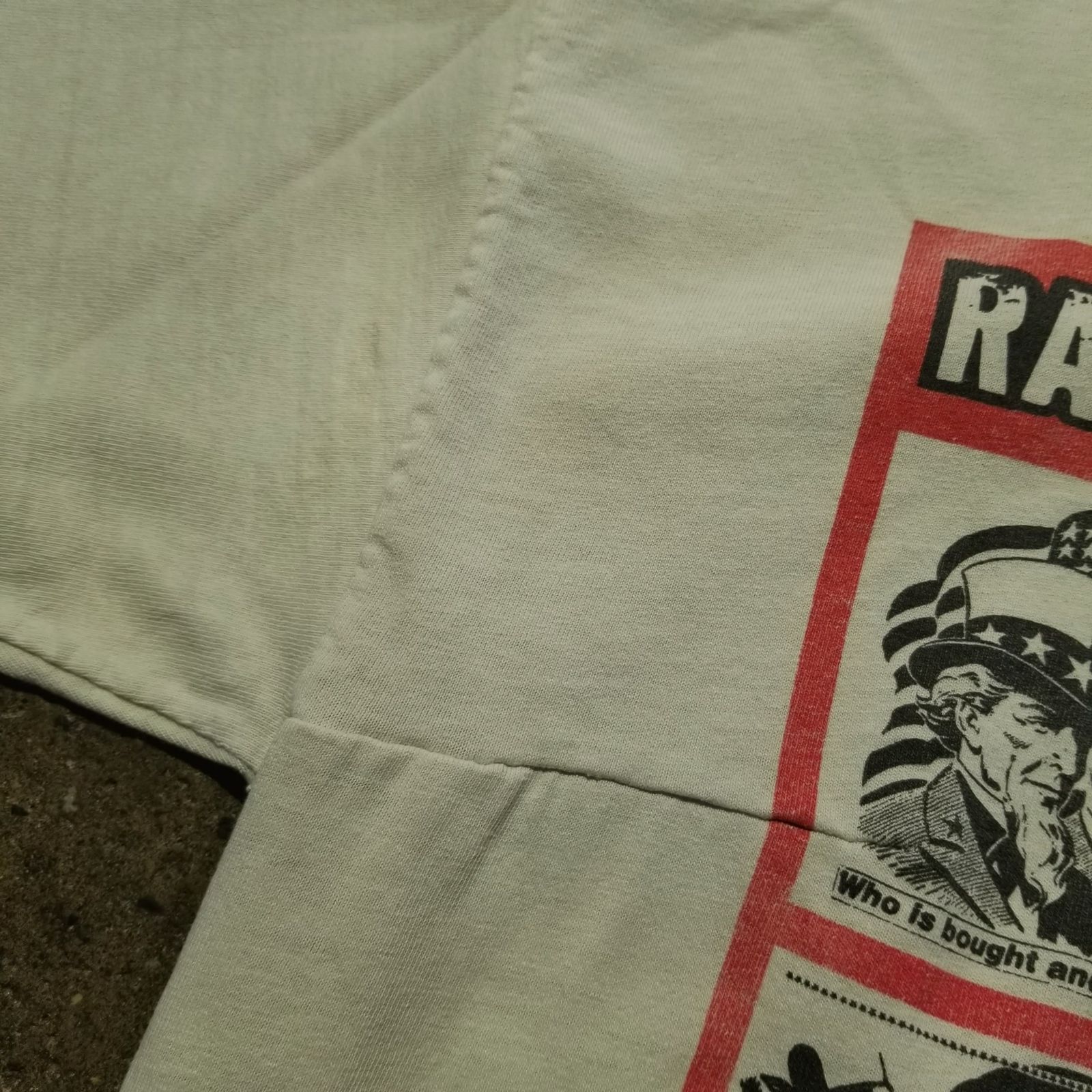 rage against the machine バーバラクルーガー　2枚タグ 90's giant RAGE AGAINST THE MACHINE ''バーバラ・クルーガー