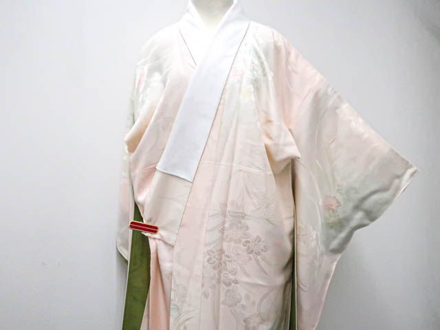 一輝堂】リサイクル着物 振袖 長襦袢 セット 古典柄 絞り 正絹
