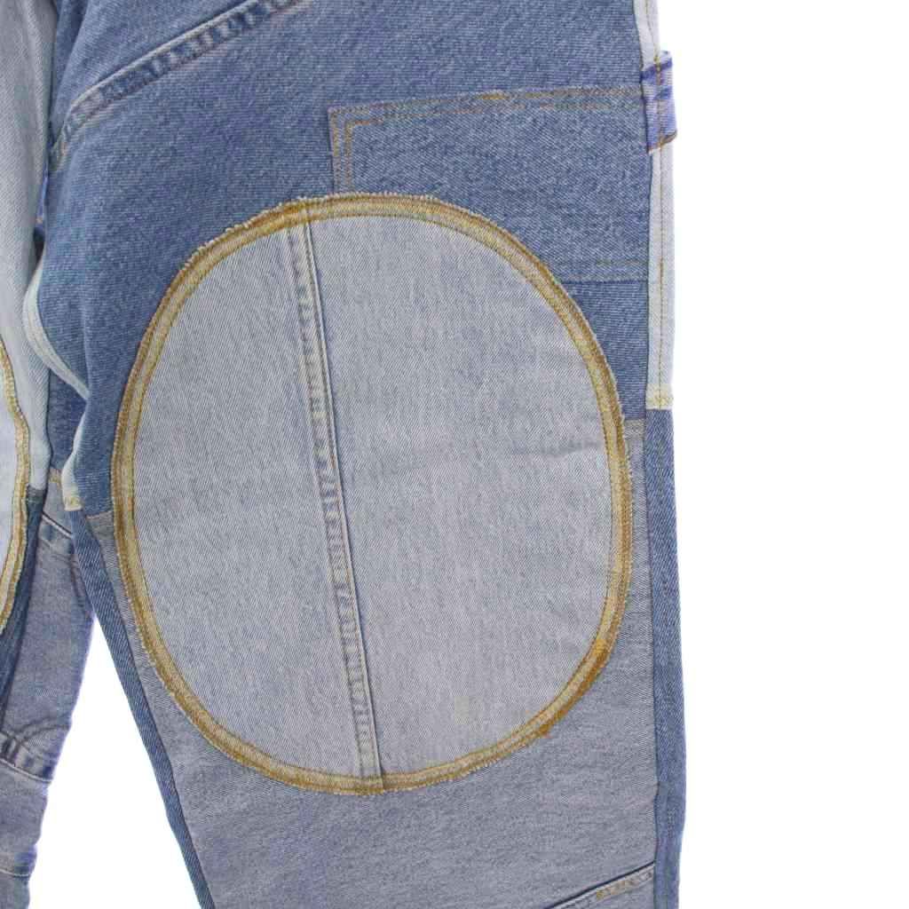 【中古】ワイルドルーツ WILDROOTZ リメイクデニムパンツ ジーンズ ワイド M ブルー 21030410005730 /KH レディース ワイルドルーツ リメイクデニムパンツ ジーンズ ワイド M ブルー