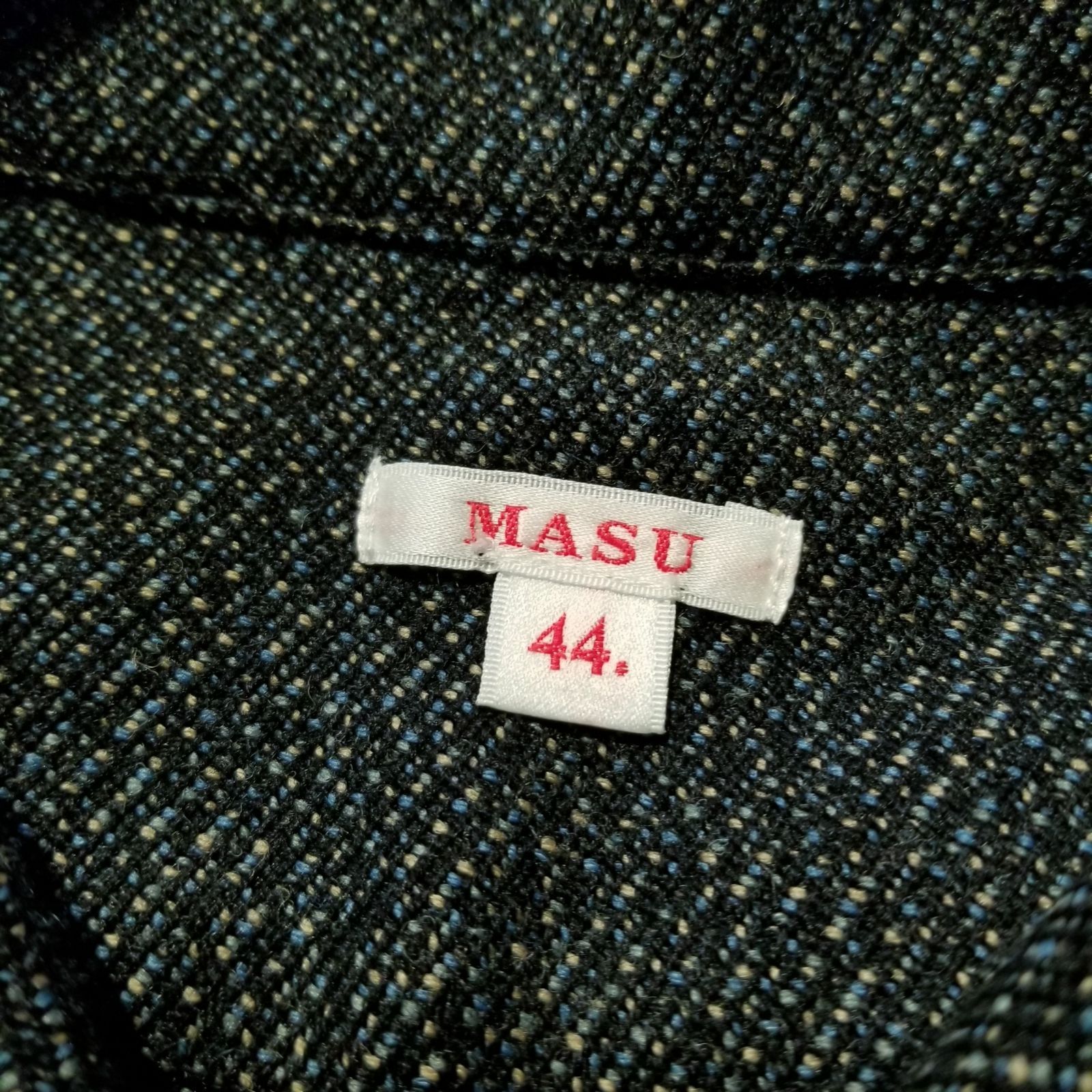 MASU 20aw MELANGE TWEED DRIZZLER SHIRTS 44 エムエーエスユー 