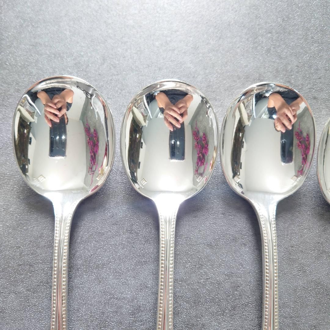 クリストフル パール コンソメスプーン 6点