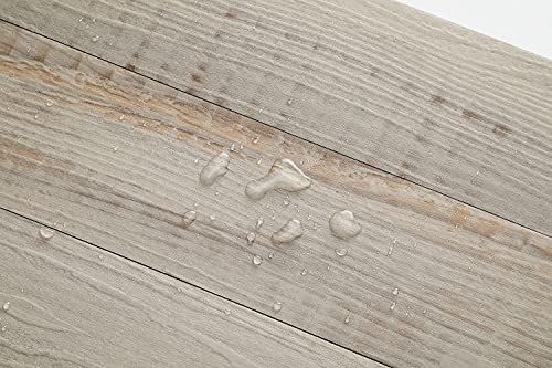 セール5_ホワイト APSOONSELL 立体 木目調シール 壁 床 簡単貼付 5枚
