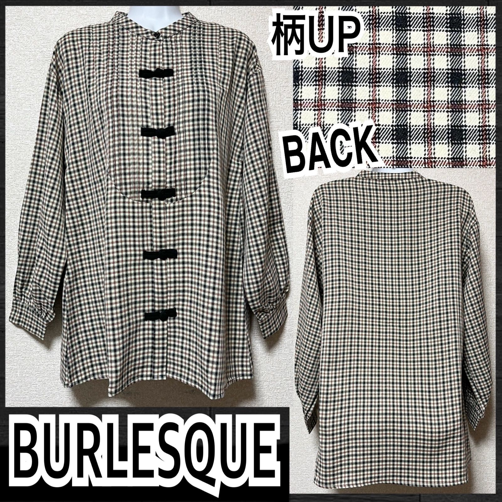 burlesque 新品 チェックトップス