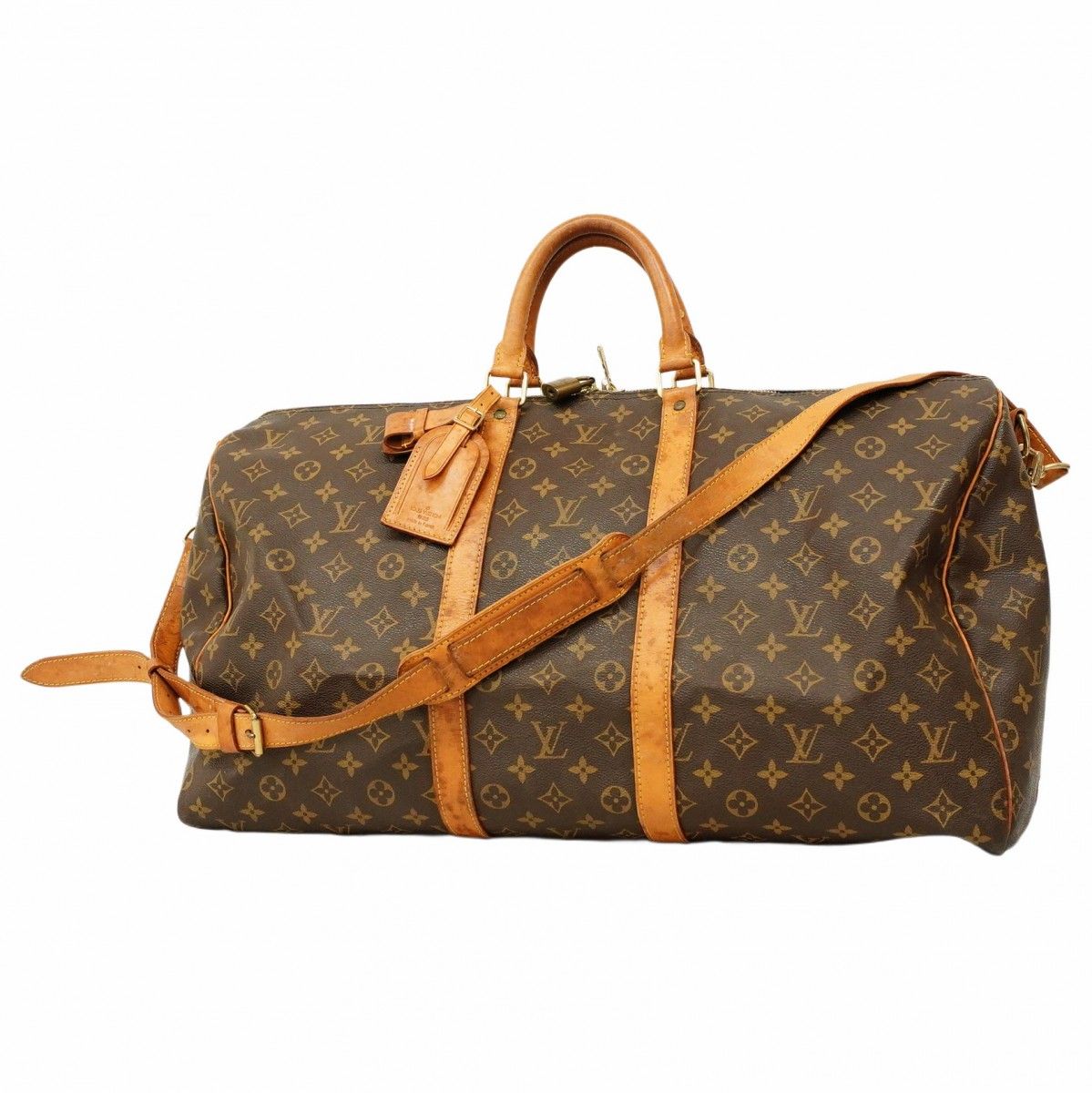 5md4962 ルイヴィトン ボストンバッグ モノグラム キーポルバンドリエール55 M41414 ブラウン メンズ レディース ユニセックス