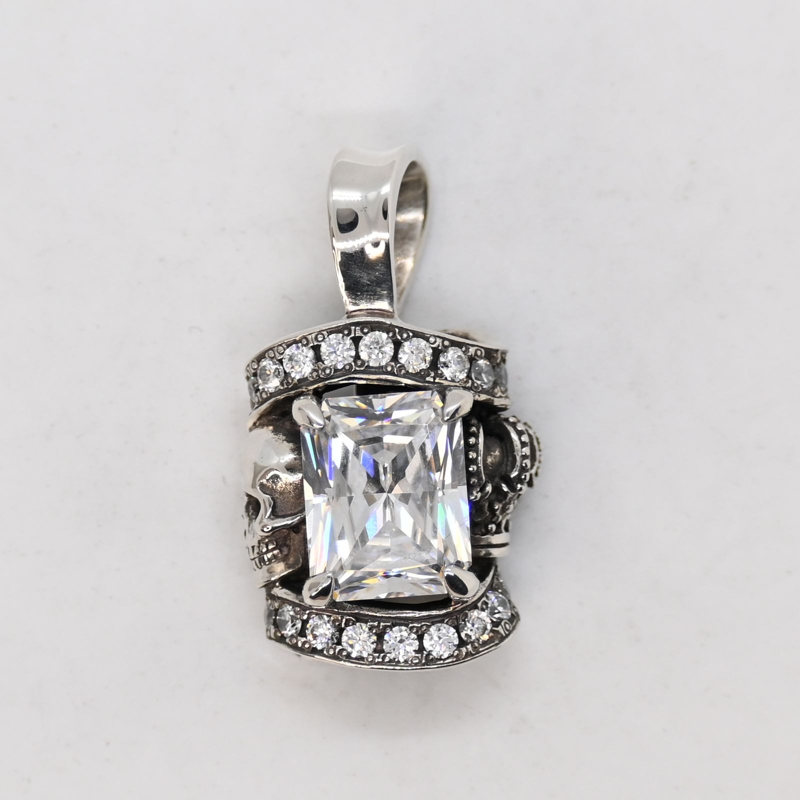 研磨済 JUSTIN DAVIS GLAM ROX ペンダント トップ SPJ553 クリア ジャスティンデイビス