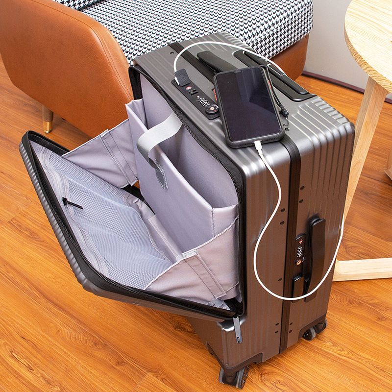 ゆったり柔らか スーツケース USB充電口 前ポケット 機内持ち込み 補強