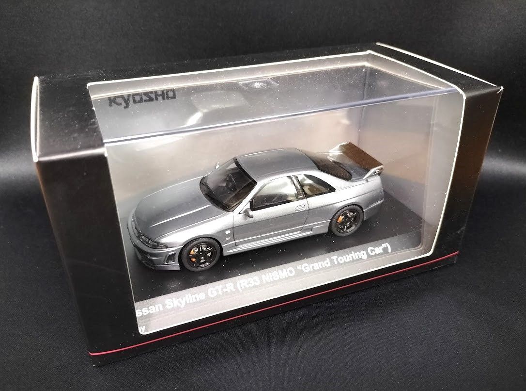 Kyosho 1/43 1/43 日産 スカイライン GT-R R33 ニスモ グランドツーリングカー (グレー)