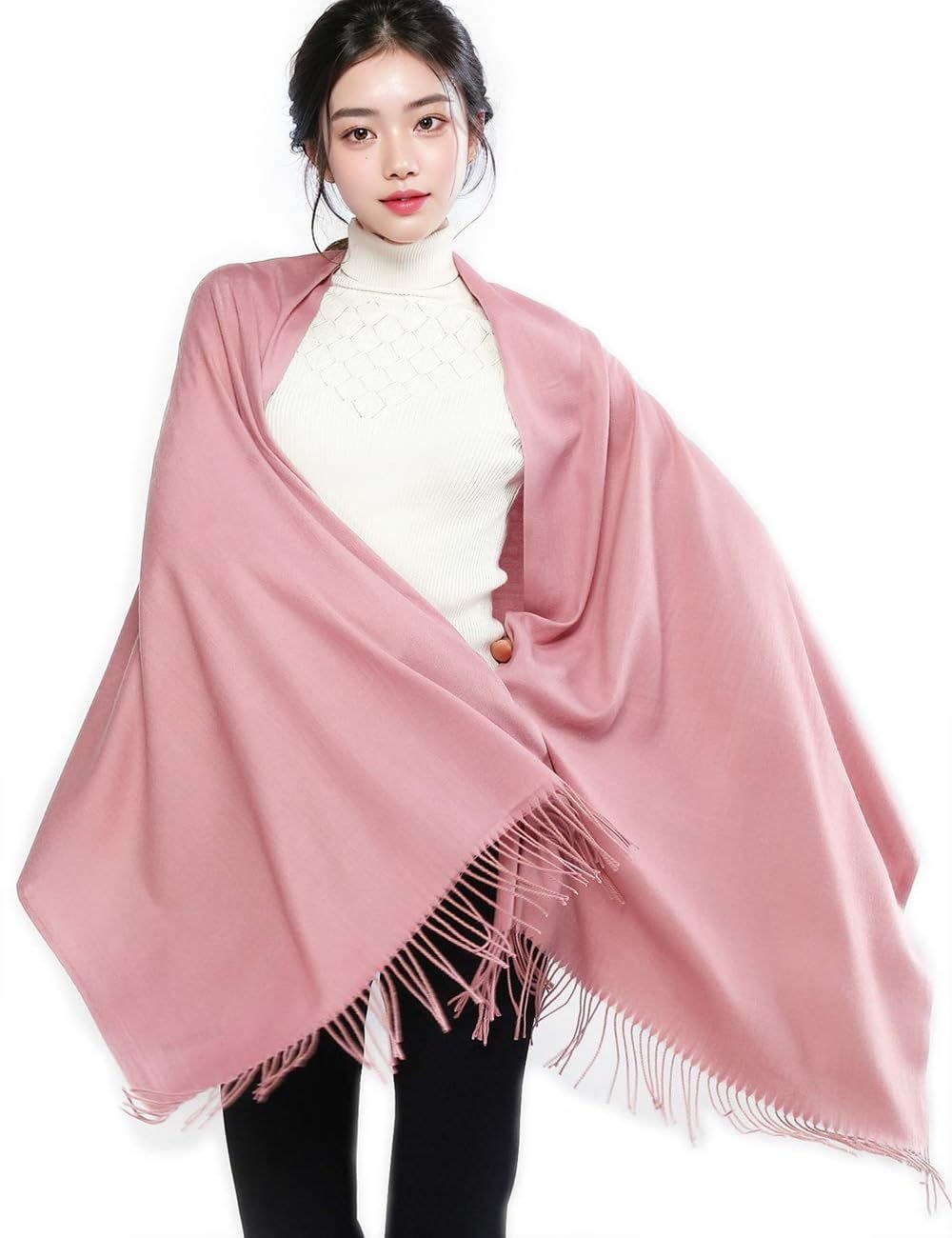 まもなく終了 クリスマスプレゼント 誕生日プレゼント 厚手暖かい ストールレディースカシミヤタッチ無地 マフラーレディースマフラー大判ストール結婚式 RIIQIICHY