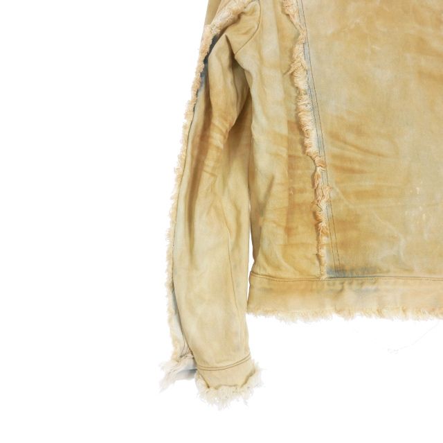 エゴンラボ EGONLAB 25SS RAW EDGES DENIM JACKET / YEL DIRTY デニム 