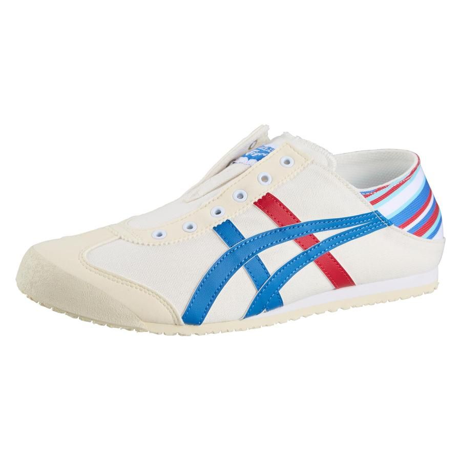 [オニツカタイガー] スニーカー MEXICO 66 WHITE/CLASSIC BLUE 24.0 cm