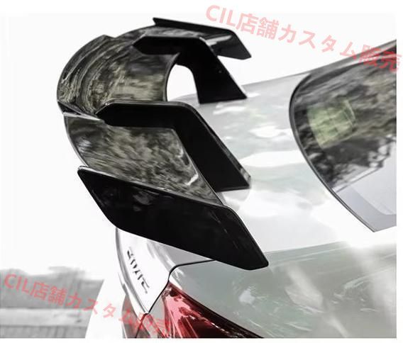 カーボン調 汎用 リアスポイラー リアウイング リヤ カナード BRZ GR86 カーボン調 汎用 リアスポイラー リアウイング リヤ カナード
