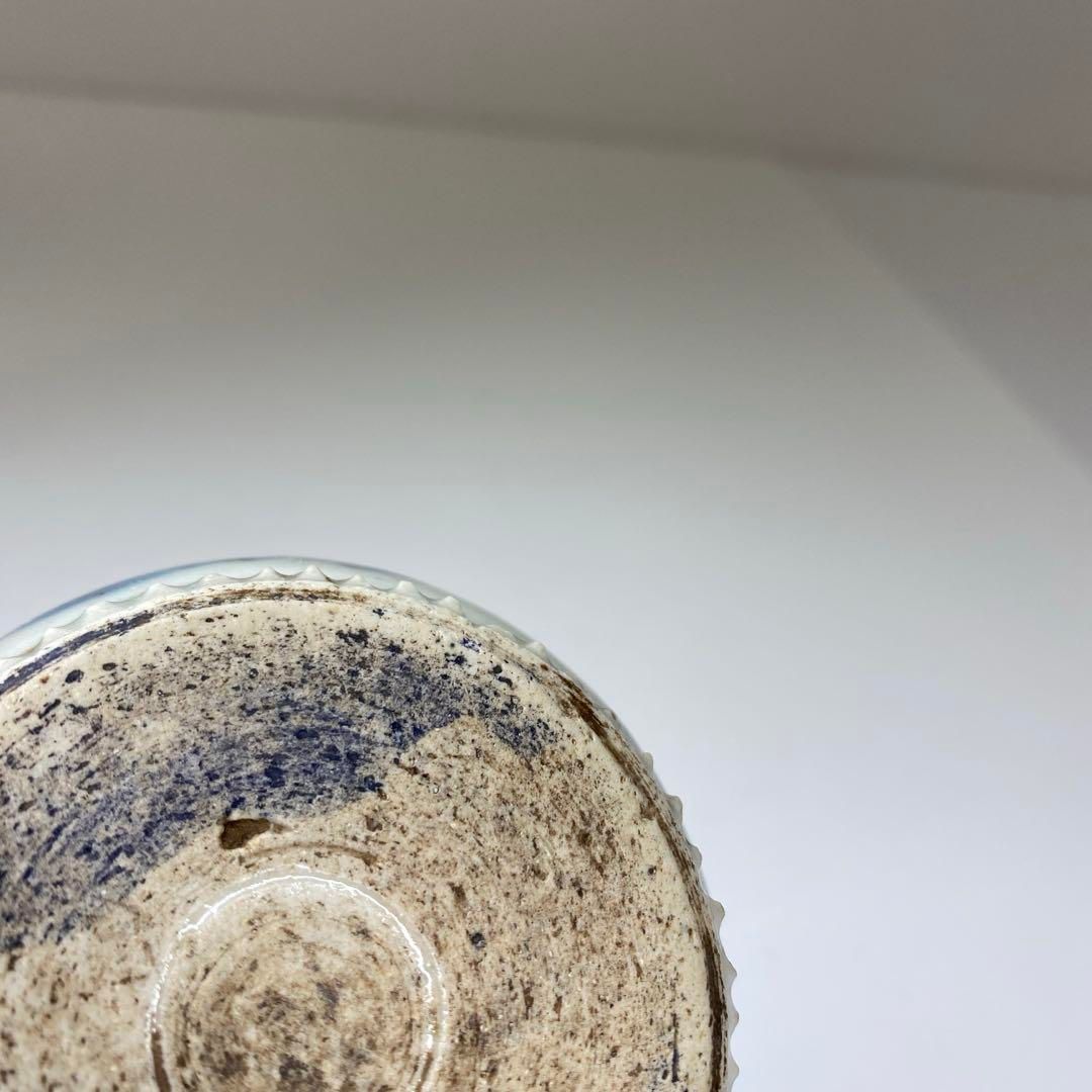 李朝 染付 水孟 直径7.4㎝ 高さ3.2㎝ タルカ 東な6-1228☆2F