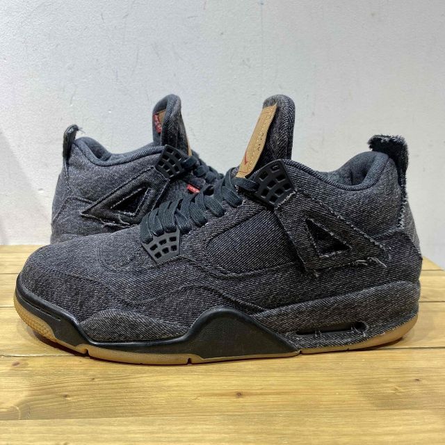 NIKE 2018 x LEVI'S AIR JORDAN 4 RETRO BLACK DENIM 27.5cm NIKE 2018 x LEVI'S AIR JORDAN 4 RETRO BLACK DENIM 27.5cm