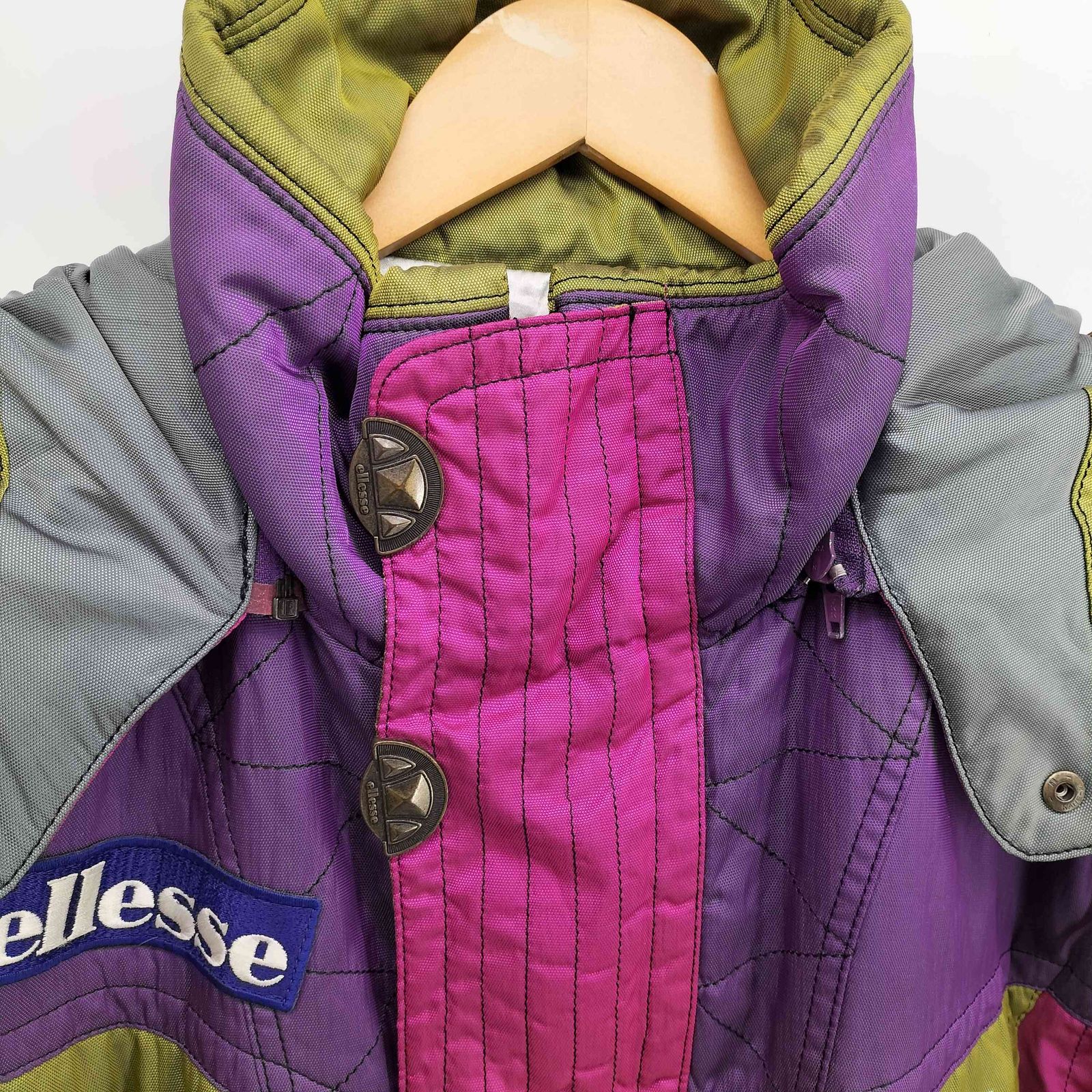 エレッセ ellesse クレイジーパターン 比翼 ジップアップ