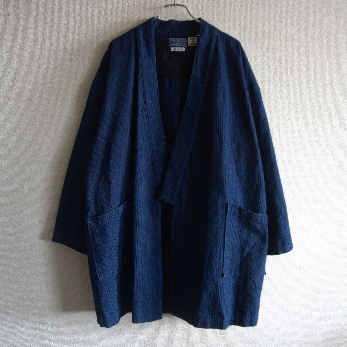 美品】 BLUE BLUE JAPAN 【刺し子 羽織り コート】 2 インディゴ