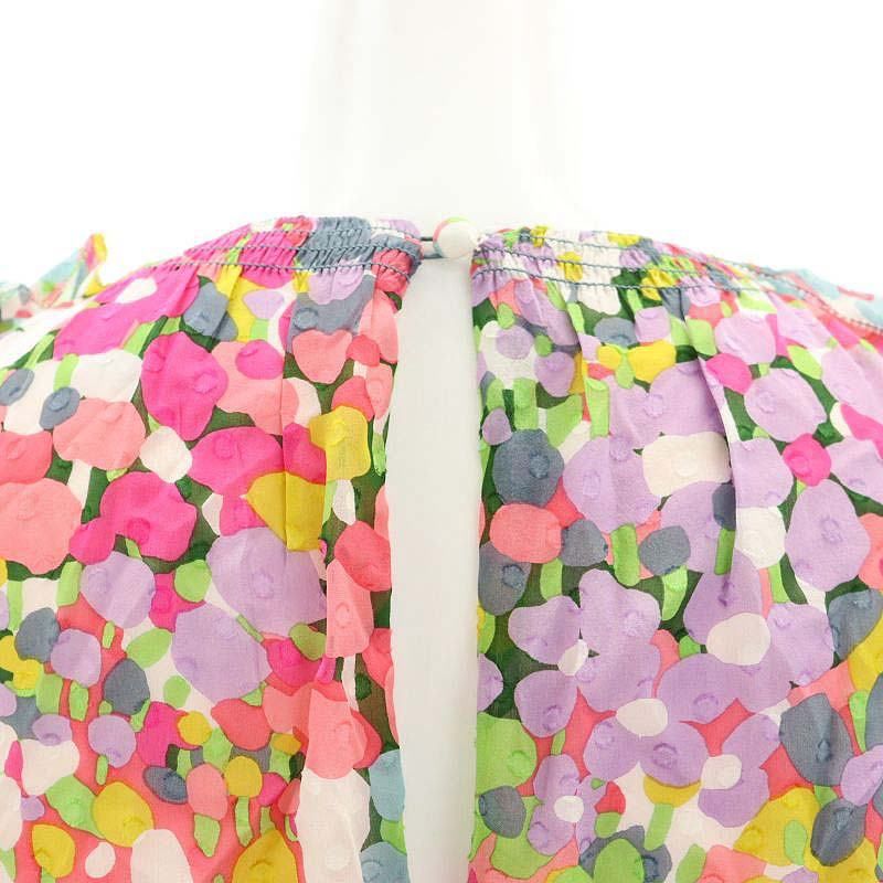 ケイトスペード KATE SPADE 花柄フリルスリーブワンピース ロング