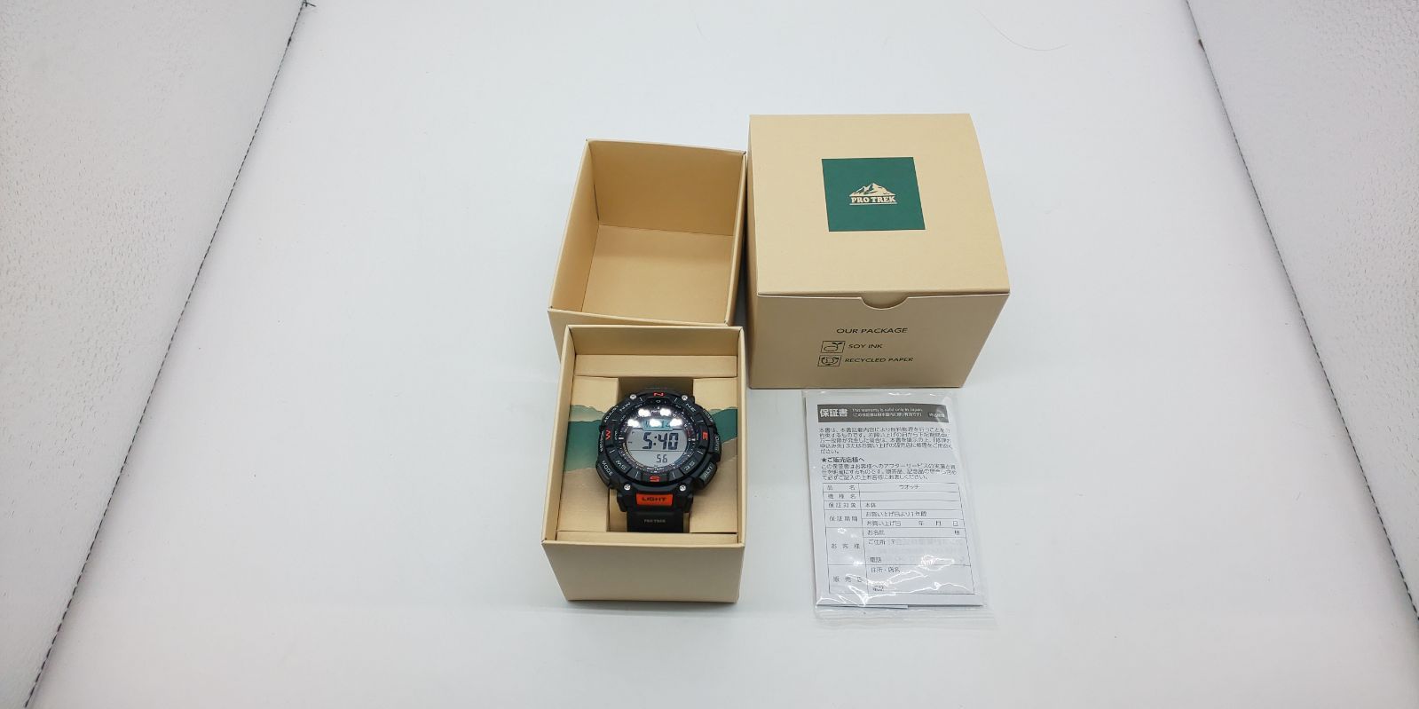 カシオ 腕時計 プロトレック クライマーライン ソーラー バイオマスプラスチック 採用 PRG-340-1 JF メンズ ブラック