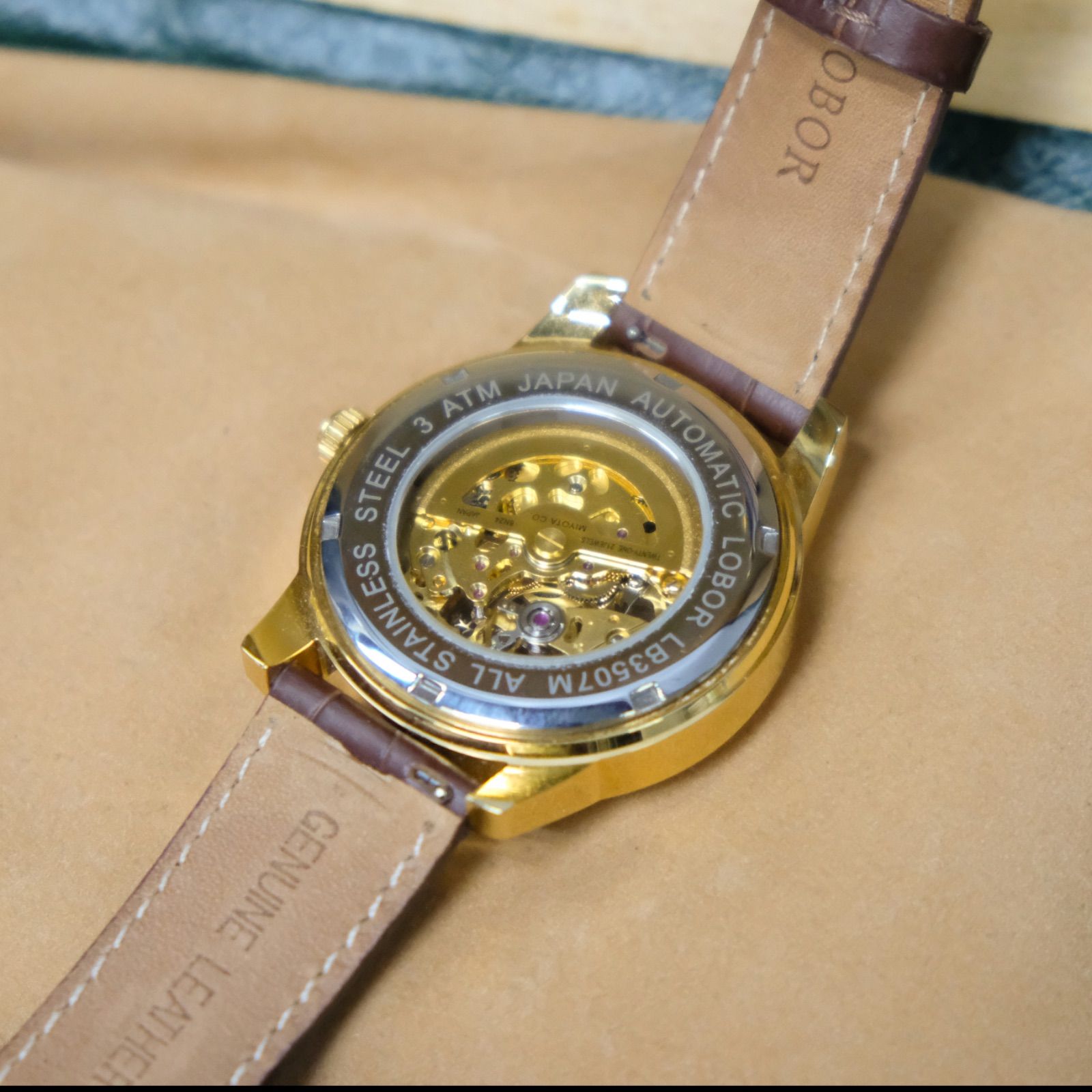 LOBOR DYNASTY AUGUSTUS BROWN 自動巻き腕時計 LB3507M