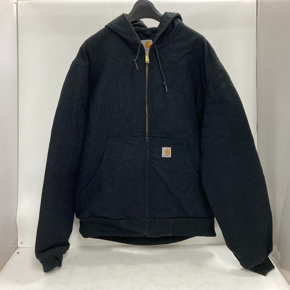 02w18946 カーハート Carhartt Duck Insulated Flannel Lined Active Jacket ダック アクティブ ジャケット ブラック L メンズ アウター コットン 品