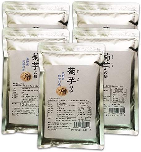 最低の価格! Amazonから発送 菊芋パウダー 菊芋粉末 150g × 5袋 長野県阿智村産100％