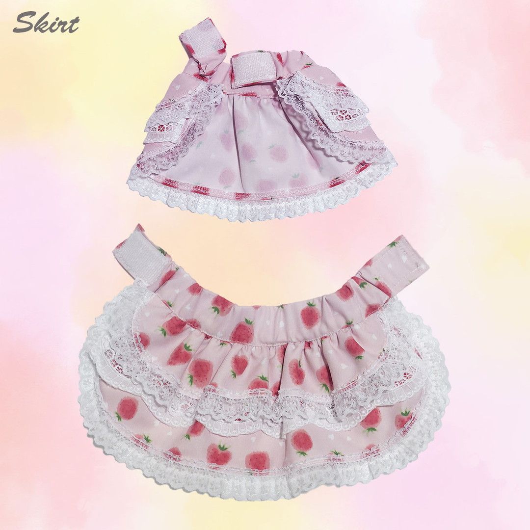 ハンドメイド Ankina いちごレースセットアップ 日本製 オリジナル 