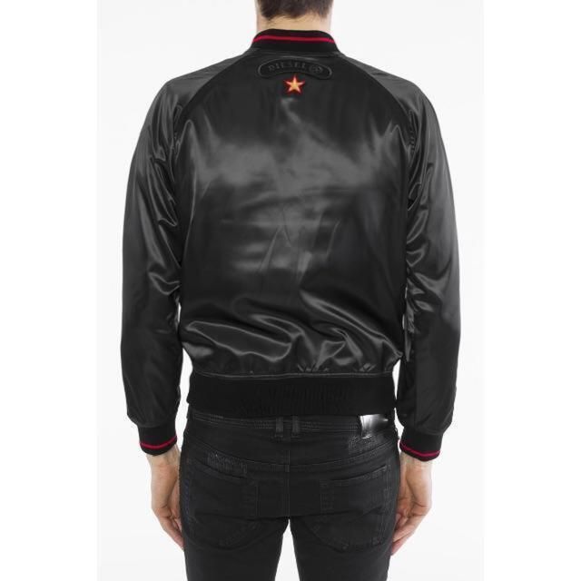 DIESEL スカジャン XL ac Milan ボンバージャケット　ブラック ディーゼル DIESEL スカジャン XL ac Milan ボンバージャケット