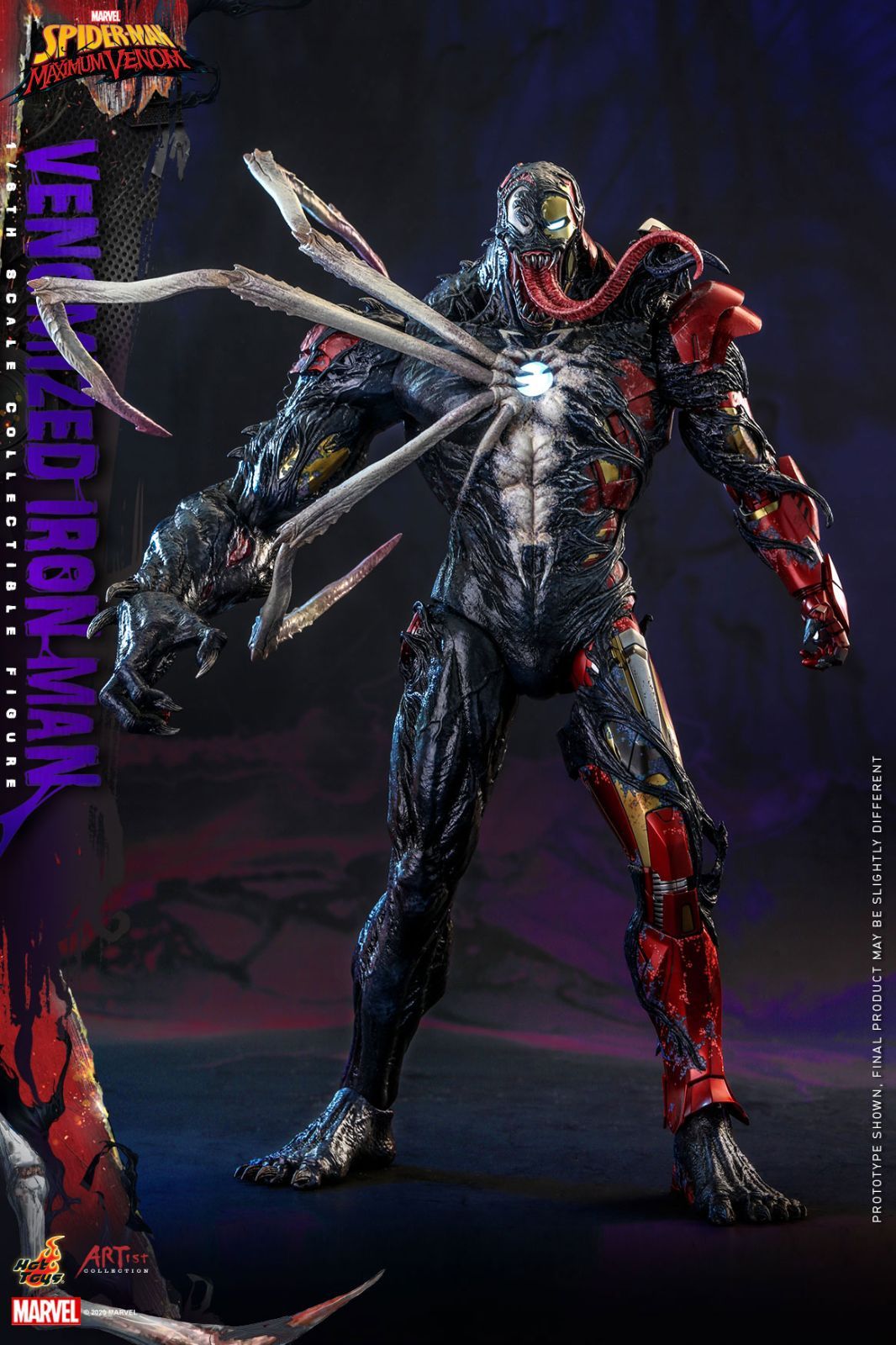 ホットトイズ　アイアンマン　ヴェノム版　スパイダーマン　マキシマム・ヴェノム アーティスト・コレクション】『スパイダーマン：マキシマム
