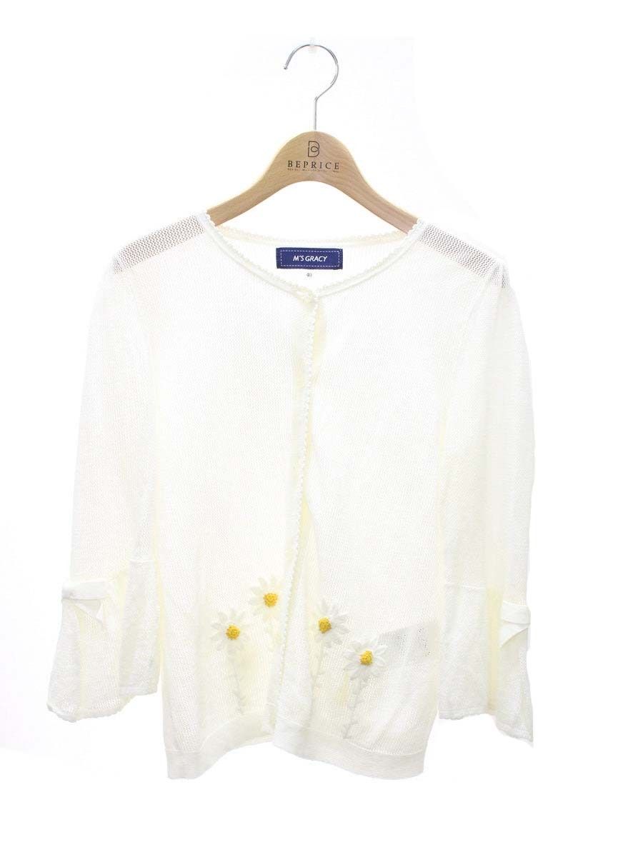 エムズグレイシー Margaret Motif Cardigan 918335 カーディガン 40