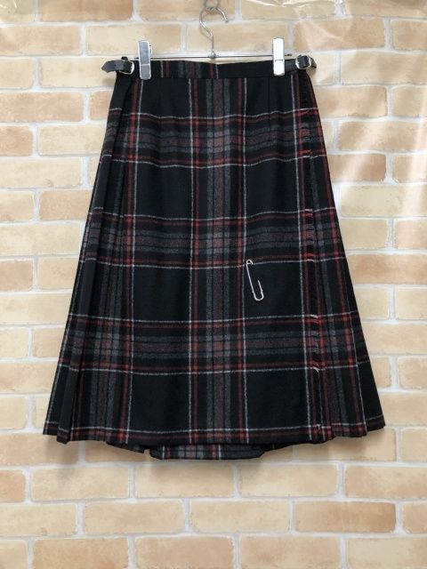 O NEIL of DUBLIN オニールオブダブリン キルトラップスカート ブラック×レッド M 111439121