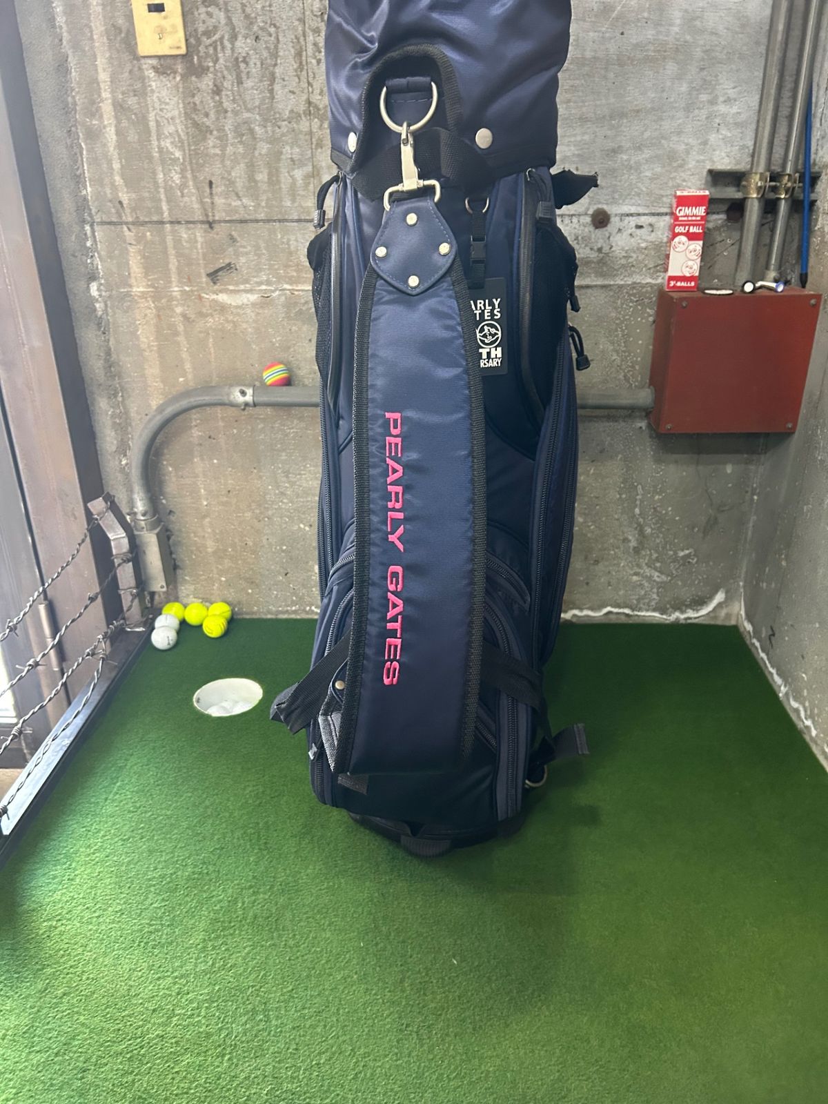 PEARLY GATES パーリーゲイツ 20周年 限定キャディバック 中古 NAVY